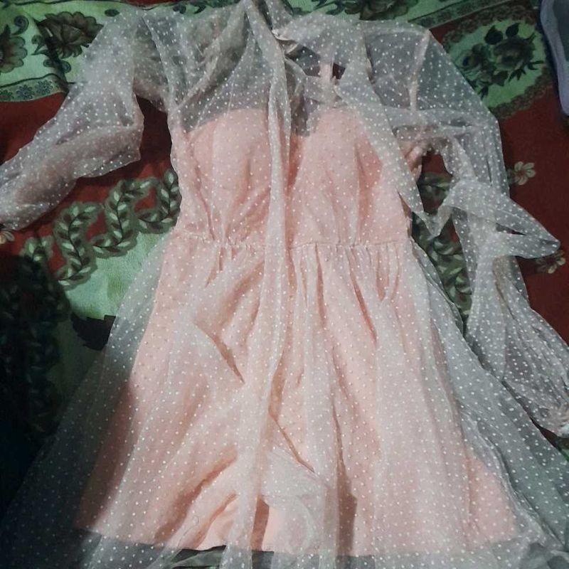 Sheer Polka Dot Dress