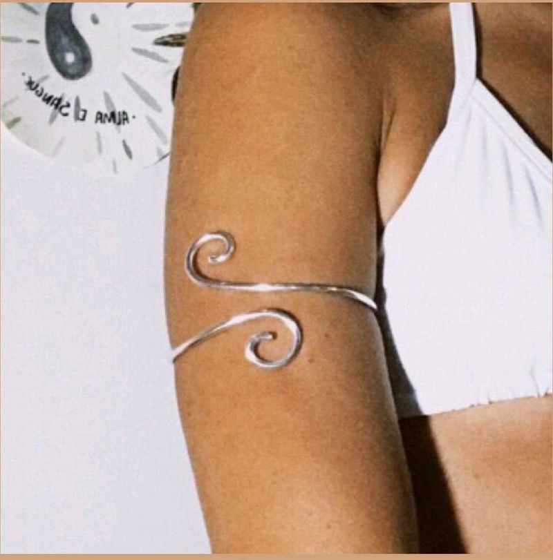 asthetic Arm Cuff Bracelet &amp; waist chain