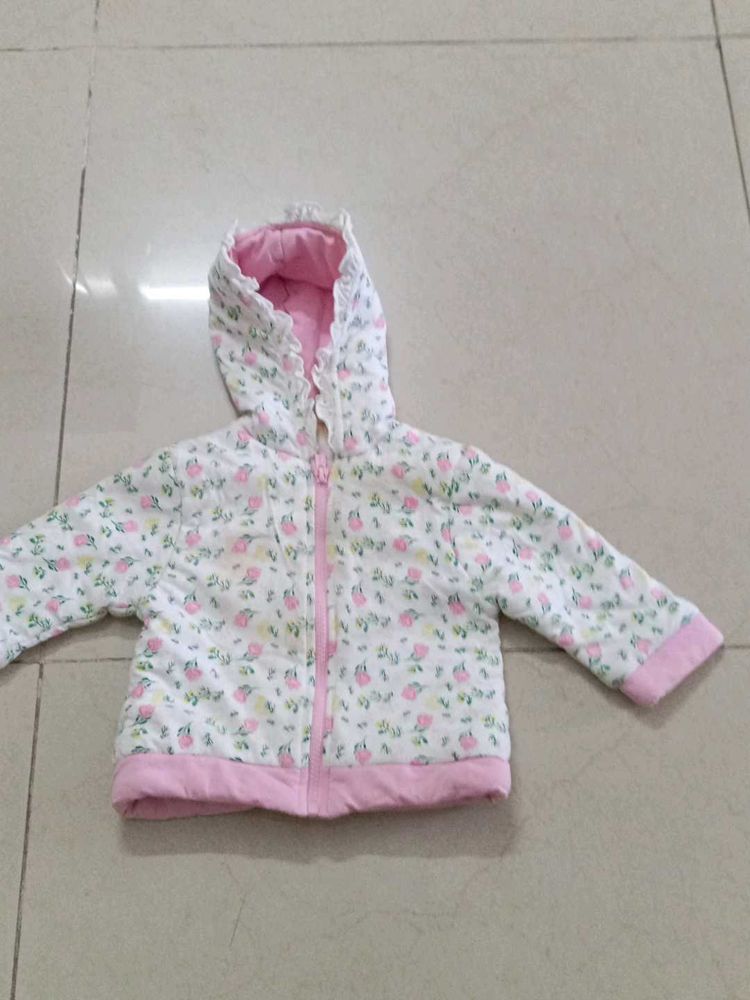 Warm Floral Baby Jacket