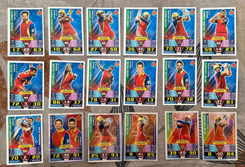 Complete Silver and Base Cricket Attax 2