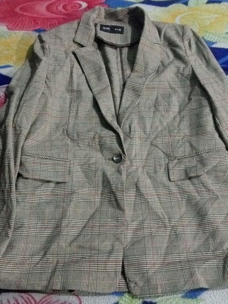 Checkered Blazer