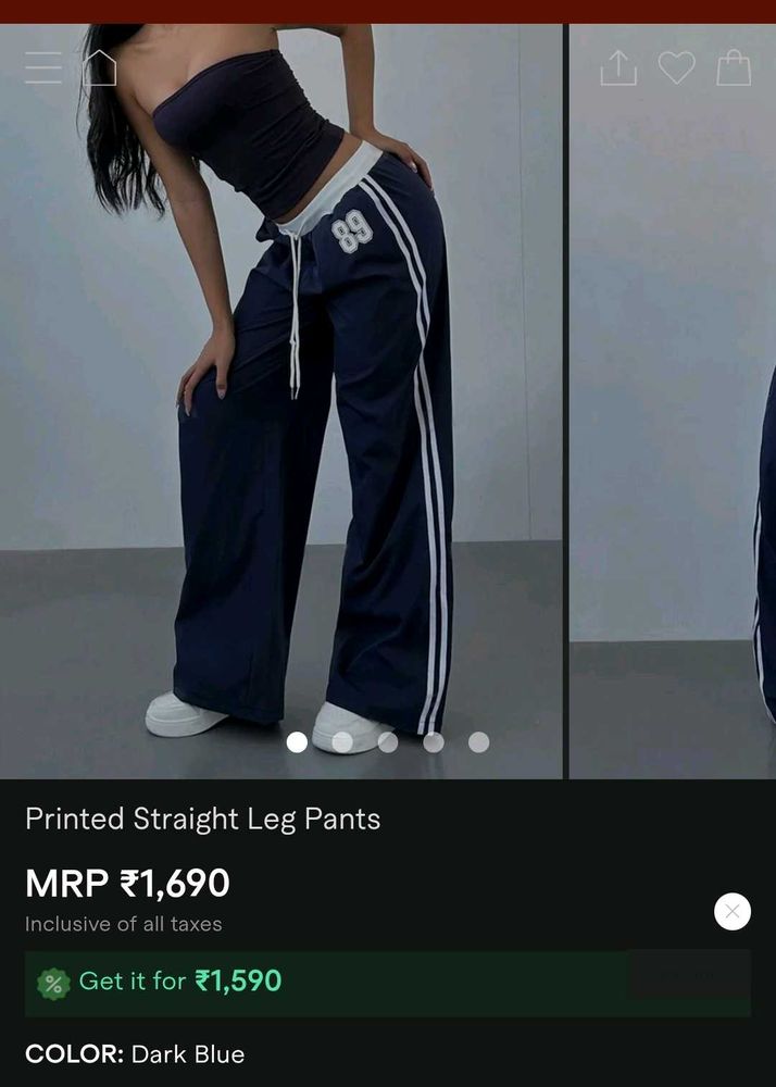 Printed Straight Leg Pants