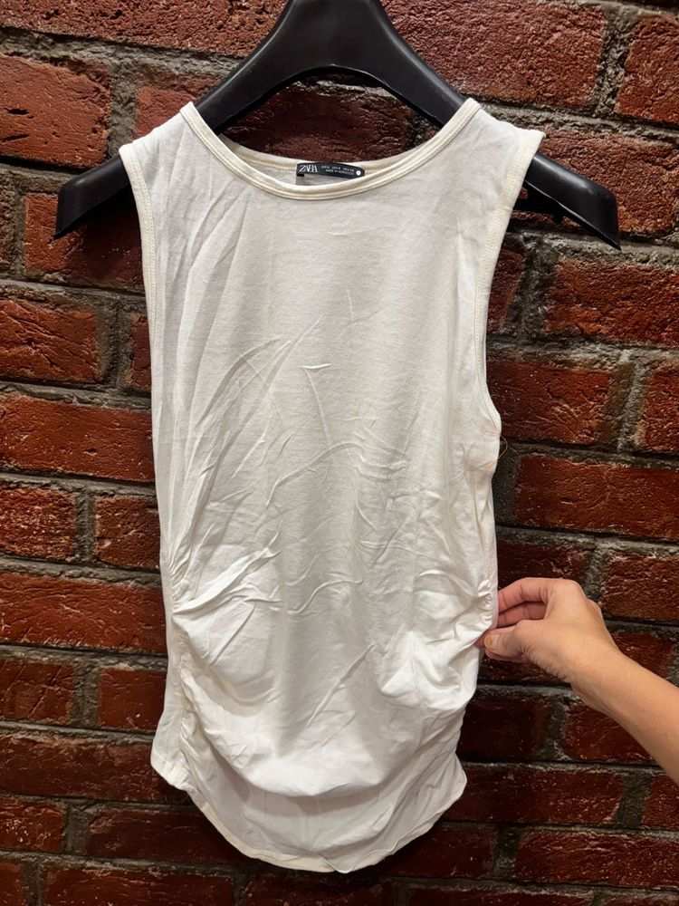 Zara White Tee