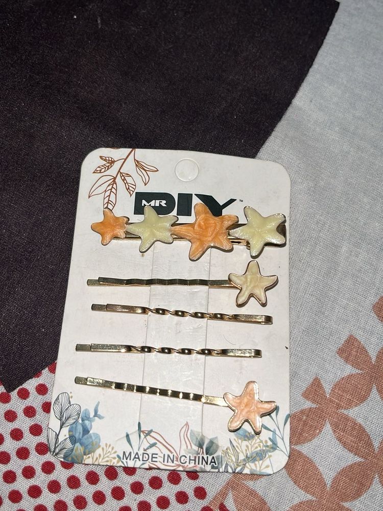Cute Star Hair Pins Set