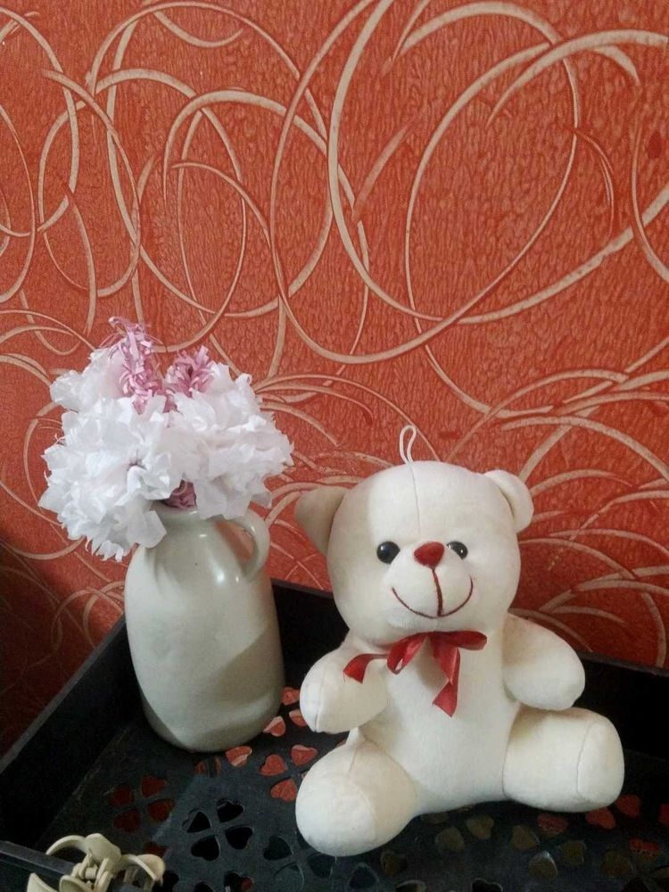 Cute White Teddy Bear Toy
