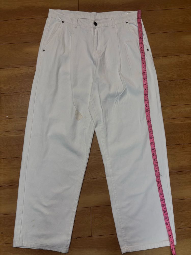 White Wide Leg Jeans