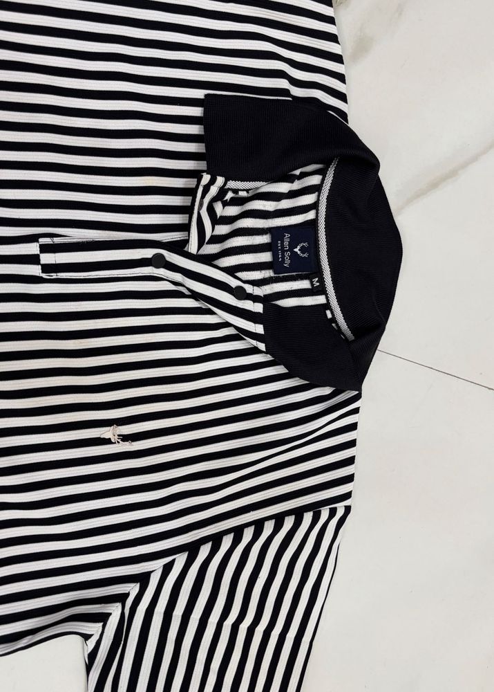 Allen Solly Striped Polo T-Shirt