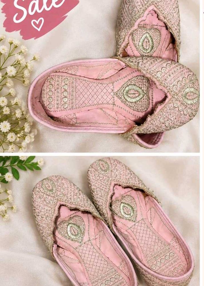 pink elegant jaipuri belly