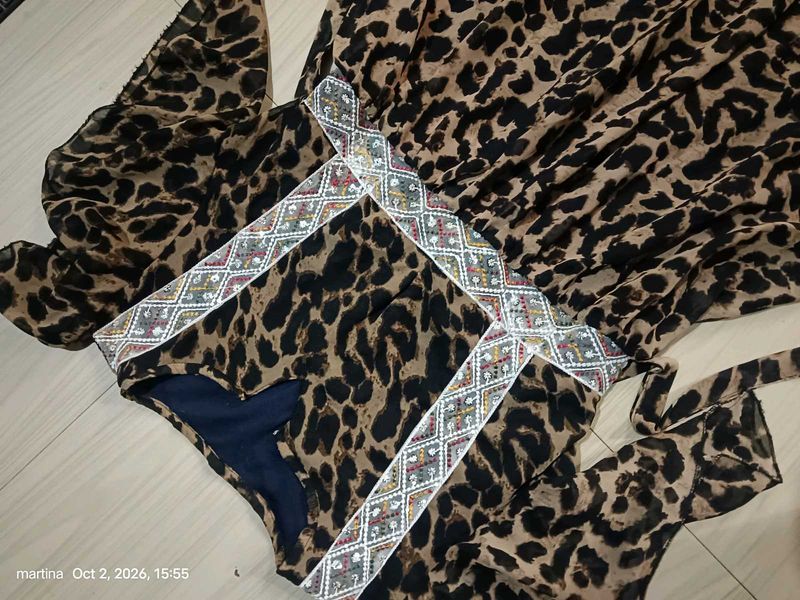 Leopard Print Maxi Dress