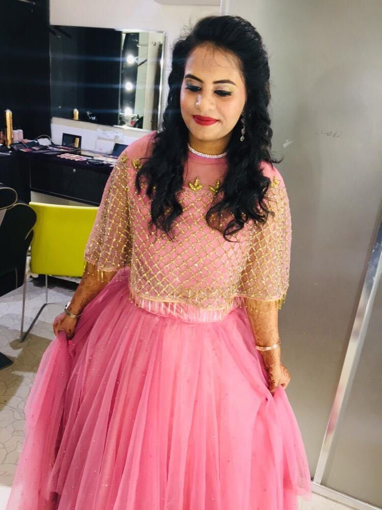 Stunning Pink Sequin Lehenga Choli