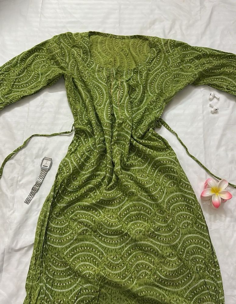 Green Kurta Only