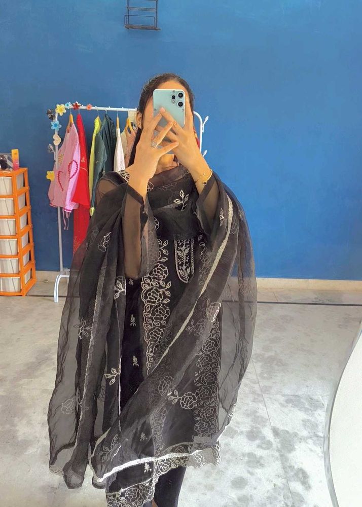 amazing black lover full work suits sets duppta