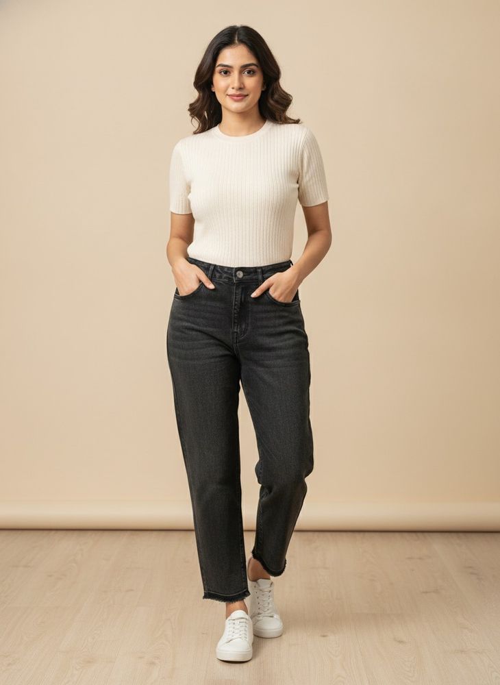 Stylish Black Denim Jeans