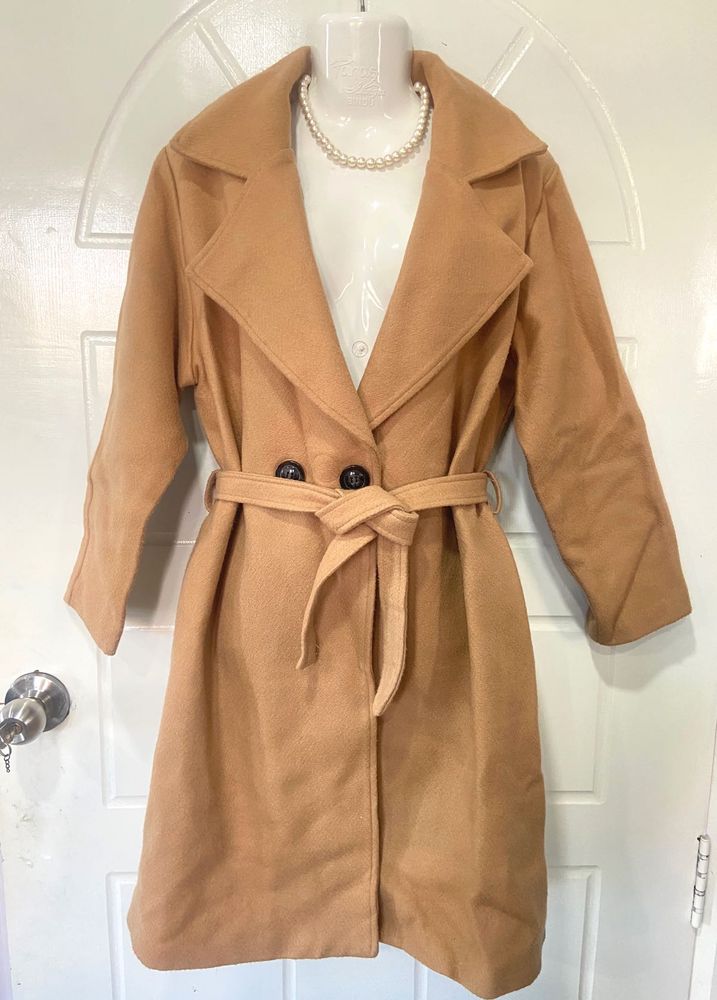 Elegant Tan Trench Coat