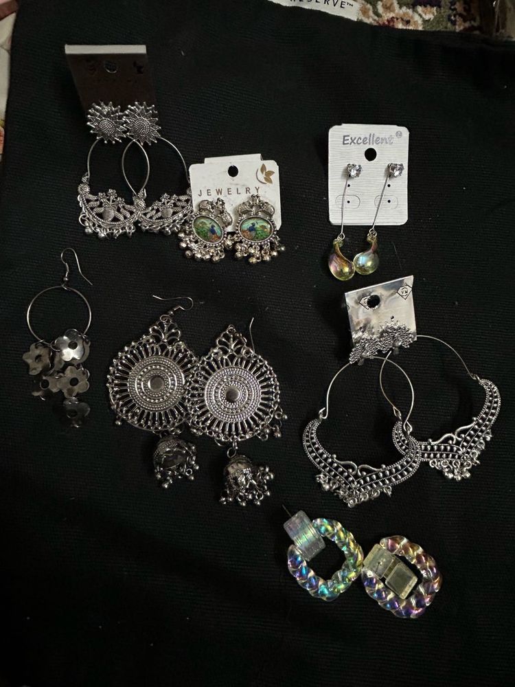 6 pair of new earrings