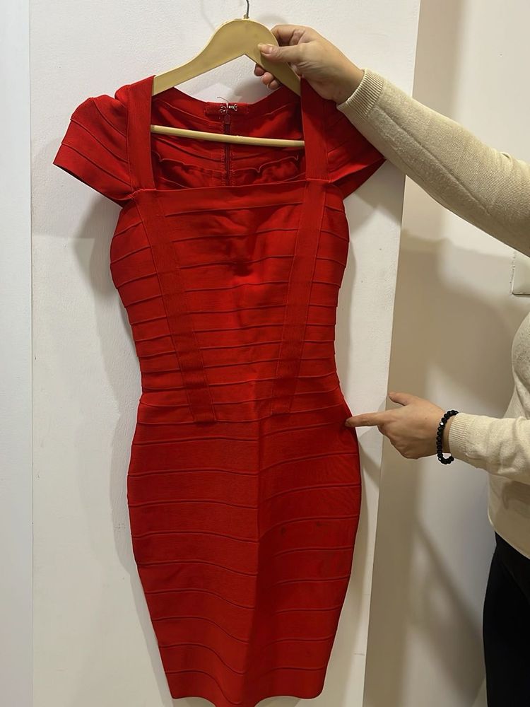 Red Bodycon Mini Dress