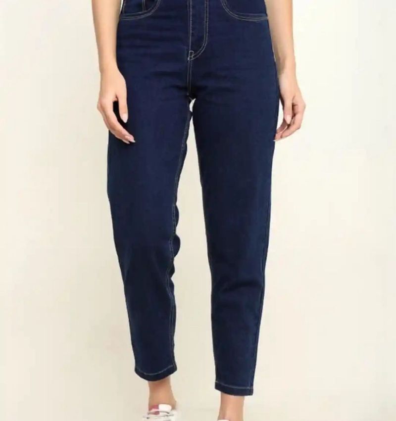 Classic Dark Wash Denim Jeans