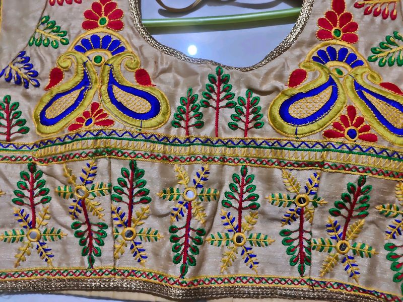 New Blouse with Rajasthani work