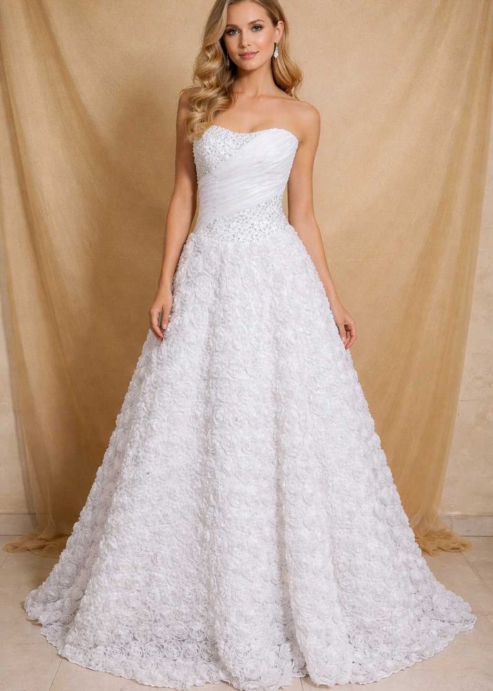 Elegant White Bridal gown