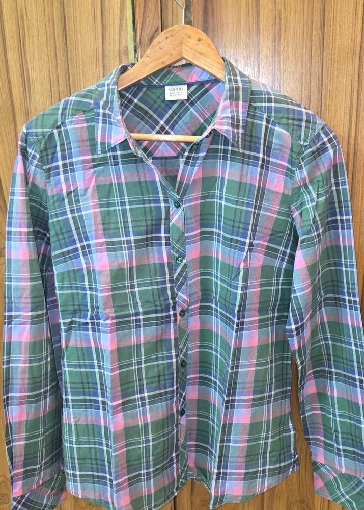 ESPRIT- Vintage Women’s Multicolour Plaid Shirt