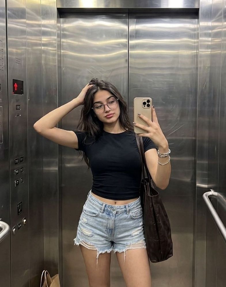 Distressed Denim Shorts