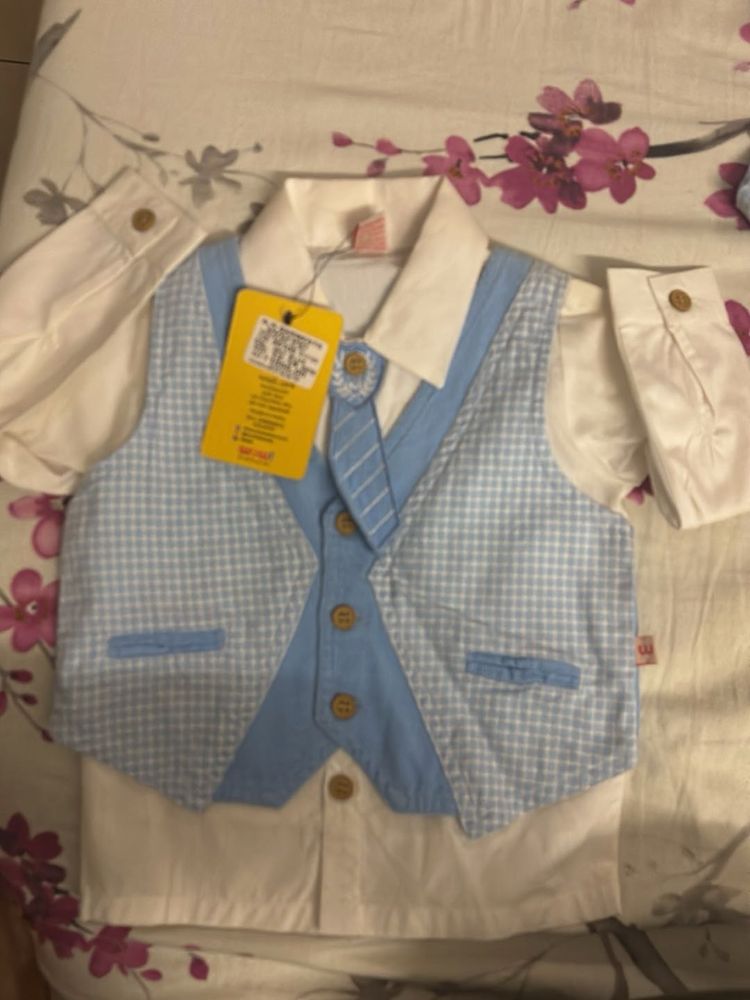 Baby Boy's Formal Vest Set