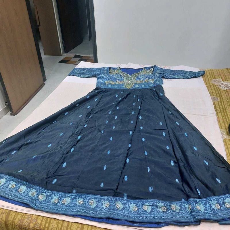 Beautiful Navy Blue Ethnic Gown