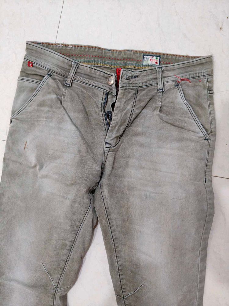 Stylish Grey Wash Jeans