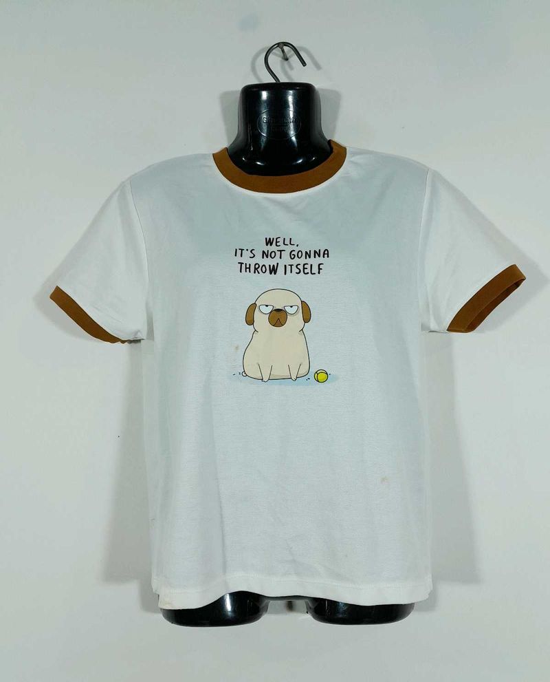 Cream Printed T-Shirt