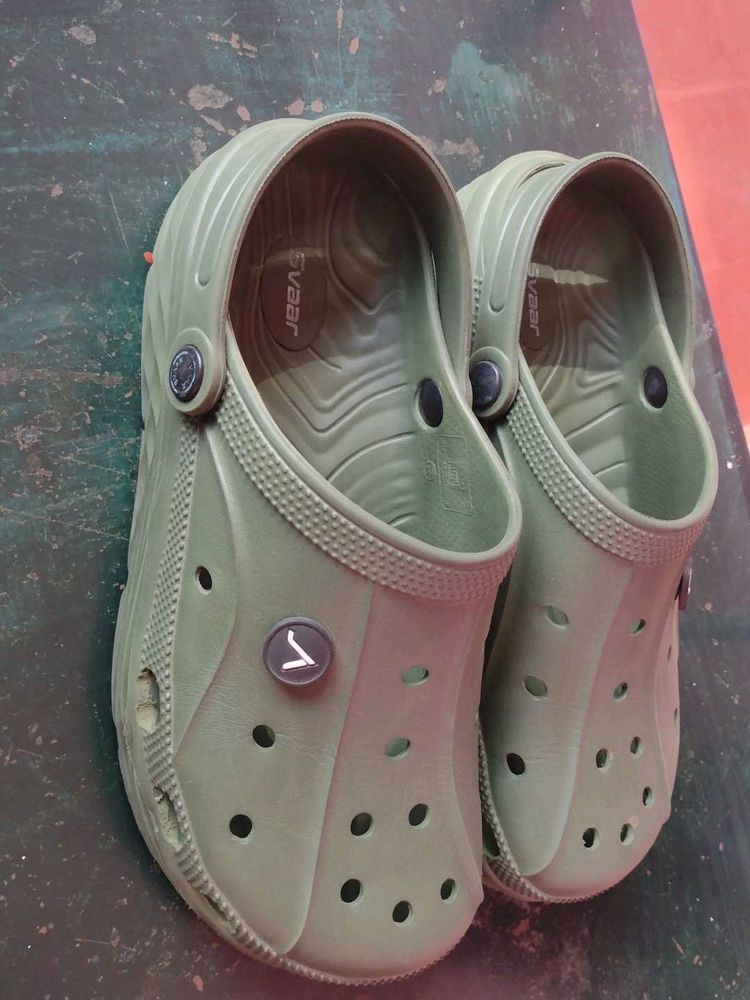 Comfortable Khaki Clogs