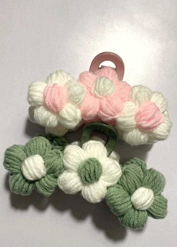 Handmade Flower Hair Clips 🩷🫶🏻