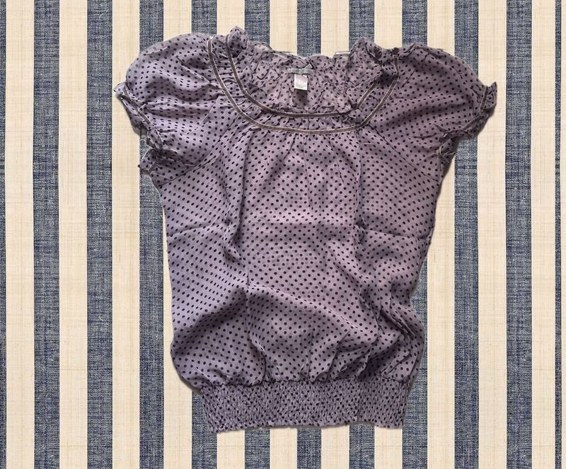 Chic Polka Dot Blouse💜