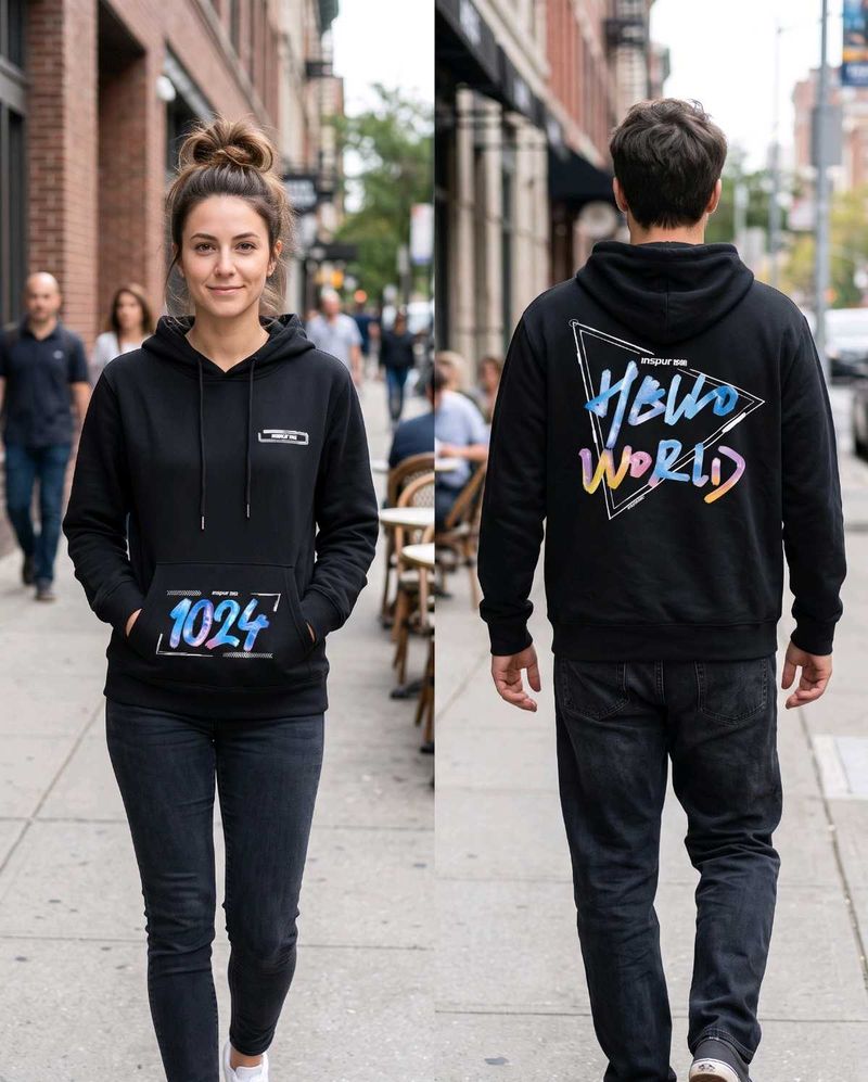 Hello World Graphic Hoodie