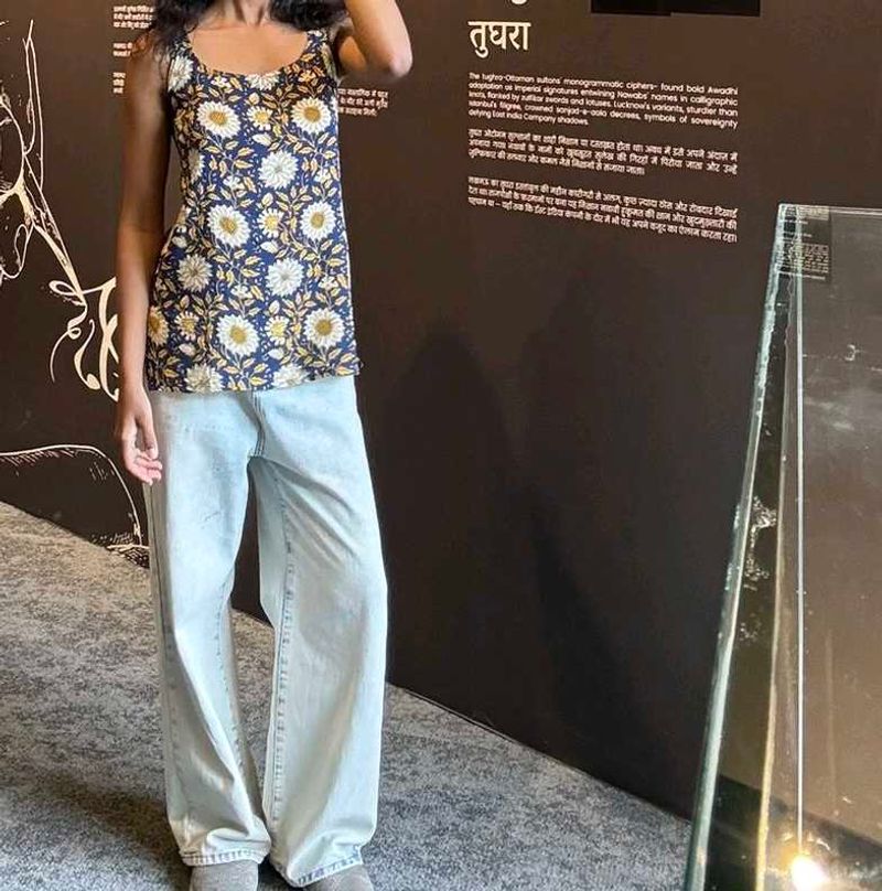 Floral Print Sleeveless kurti