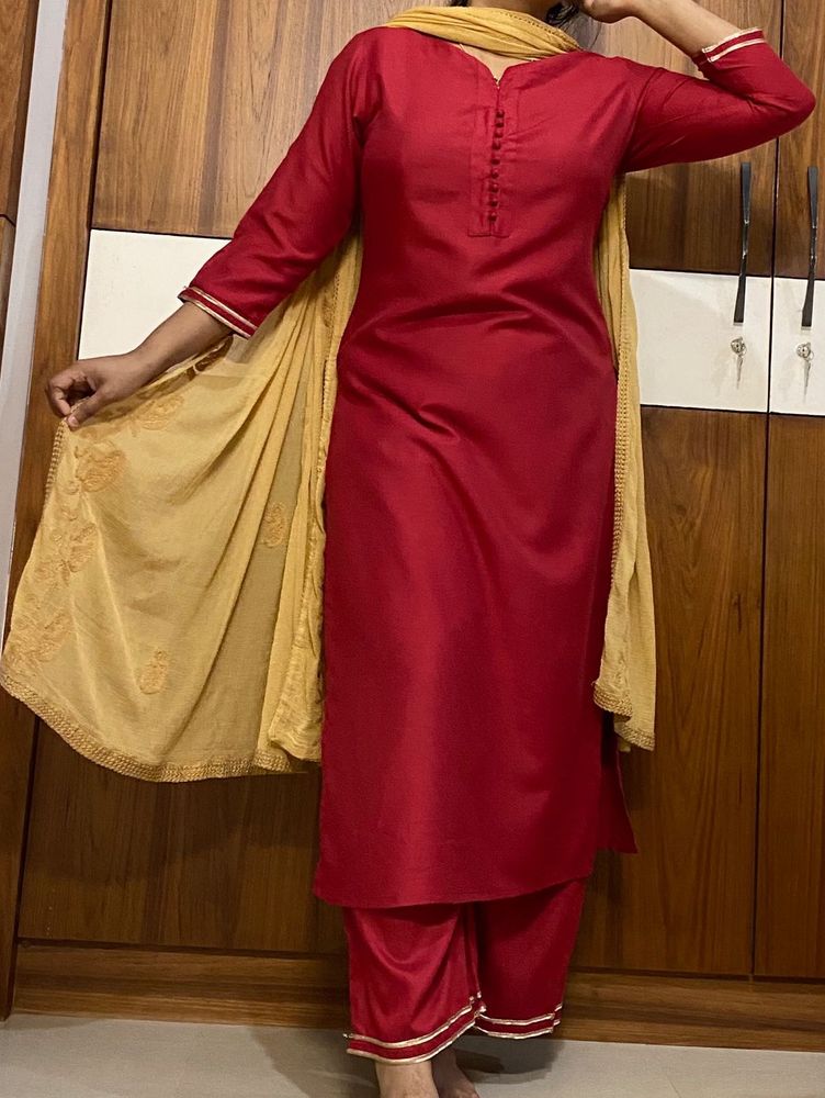 Maroon Kurta set|Price ⬇️ by 40‼️