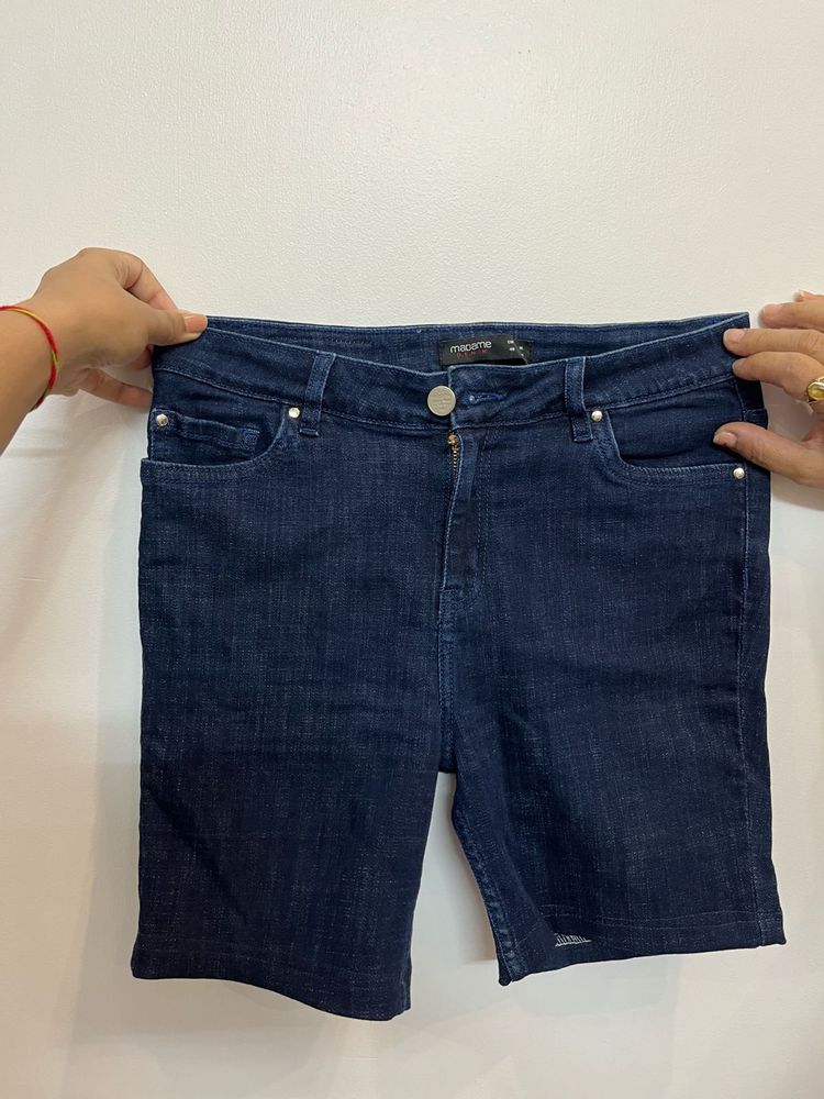 Dark Wash Denim Shorts