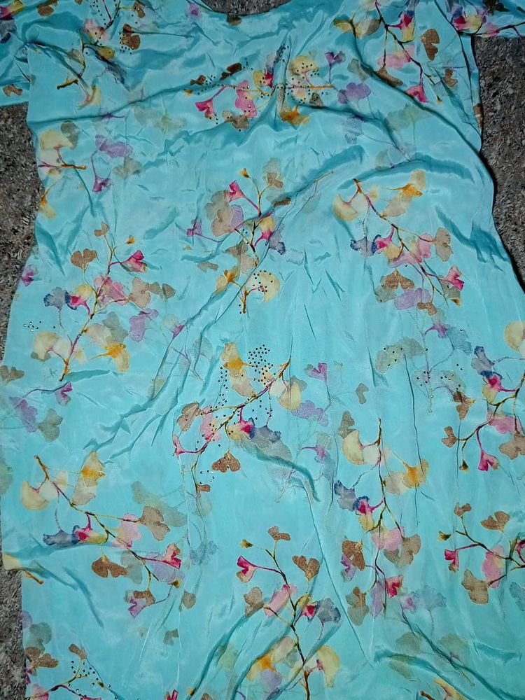 Floral Print  silk suit