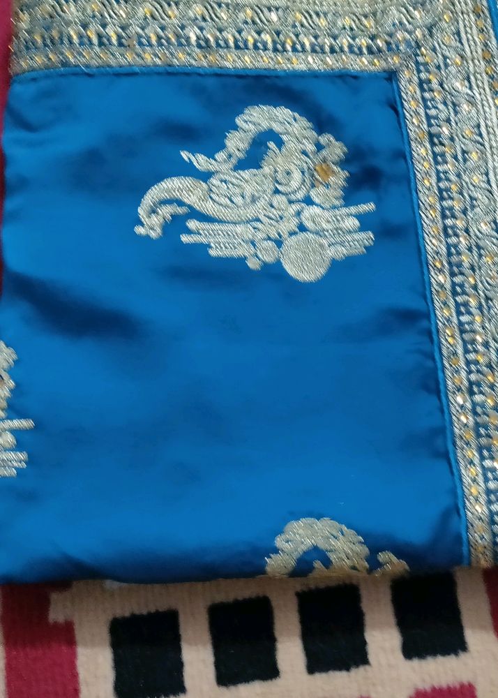 Blue Saree