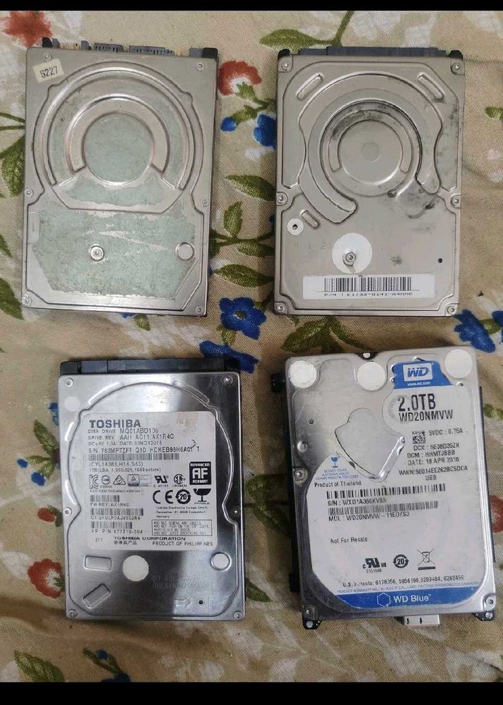 Lot of 4 Hard Drives