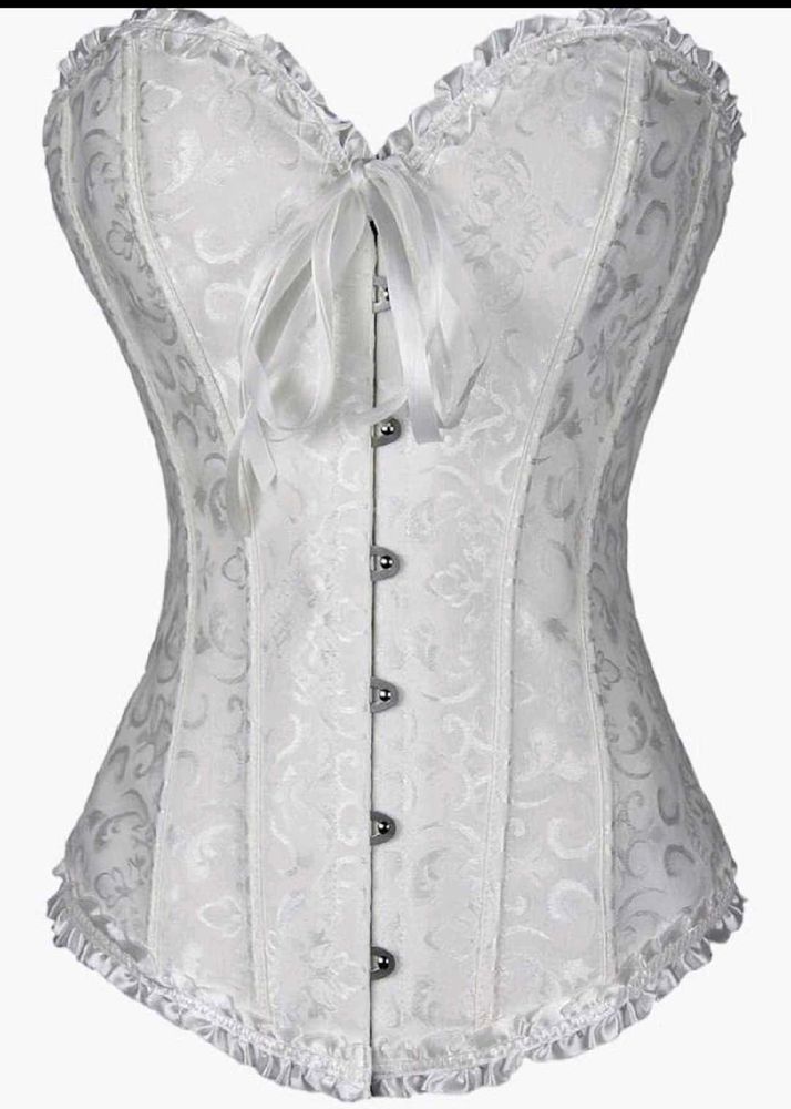 Elegant White Corset Top