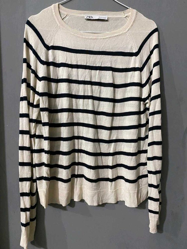 Zara Striped Knit Sweater