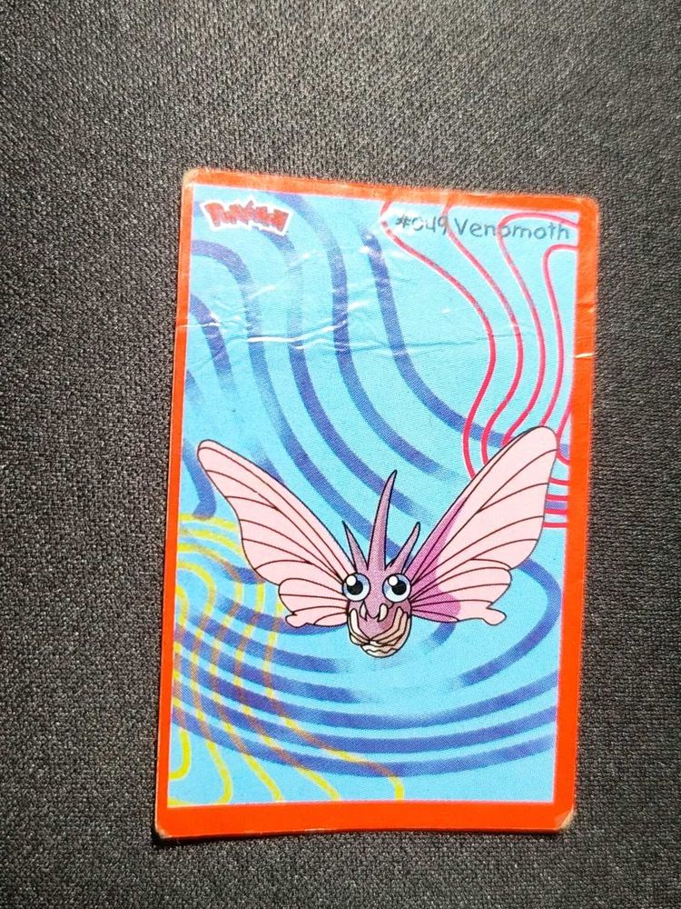 Alpenliebe pokemon Greeting card VENOMOTH