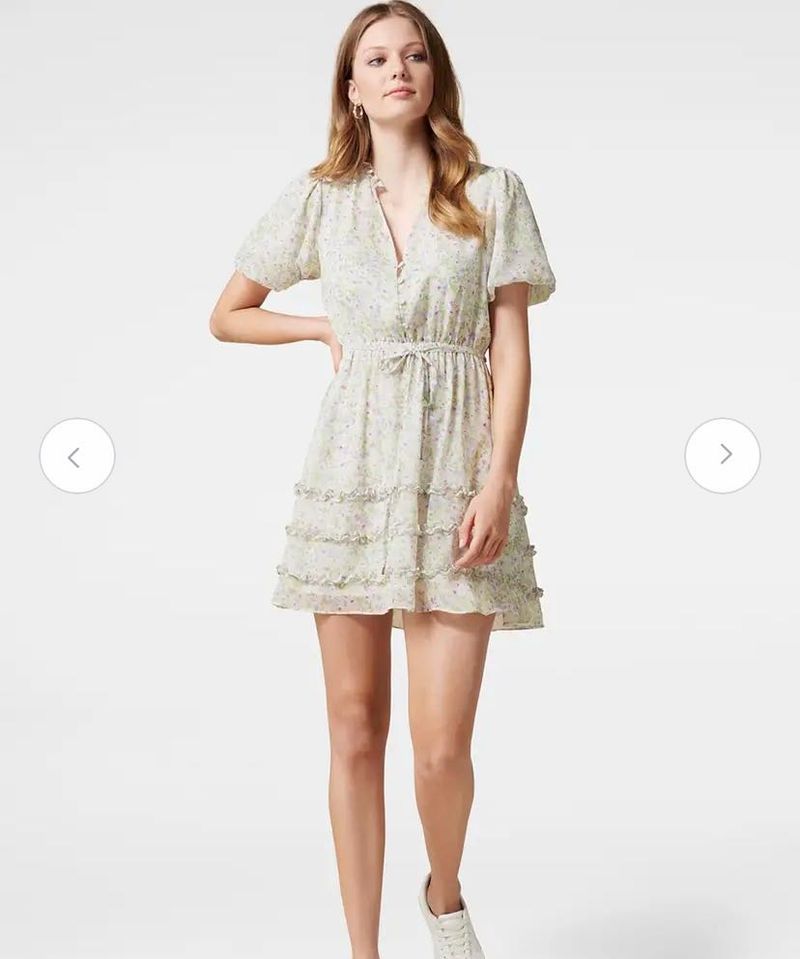 Chic Floral Print Mini Dress