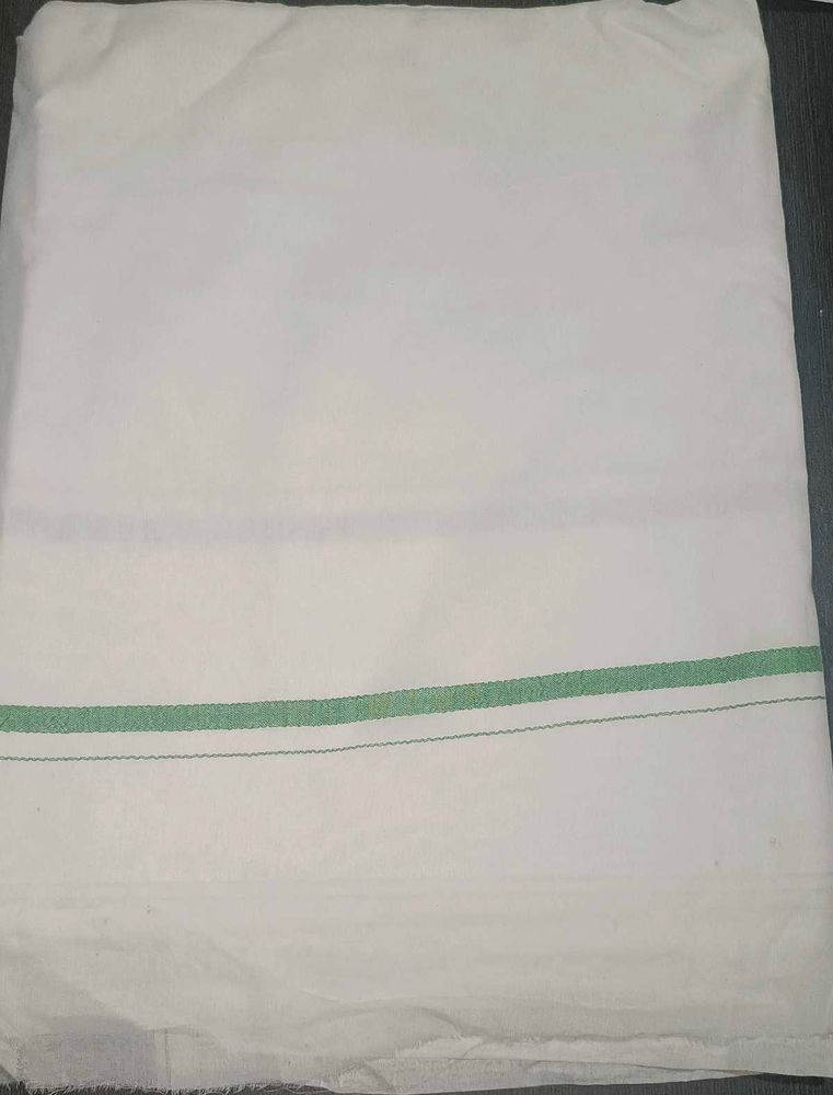 2 piece Men's White Ethnic Dhoti