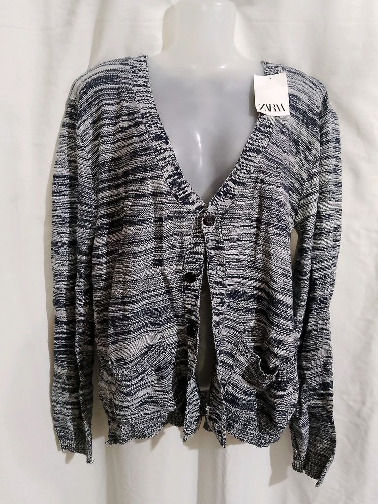 Striped Knit Cardigan