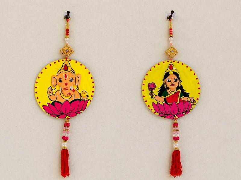 Ganesha &amp; Lakshmi Wall Hangings
