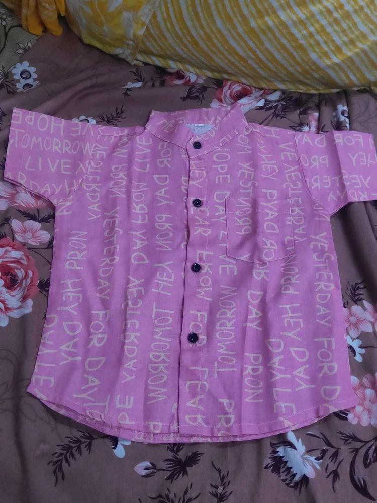 Cool Pink Graphic Print Shirt