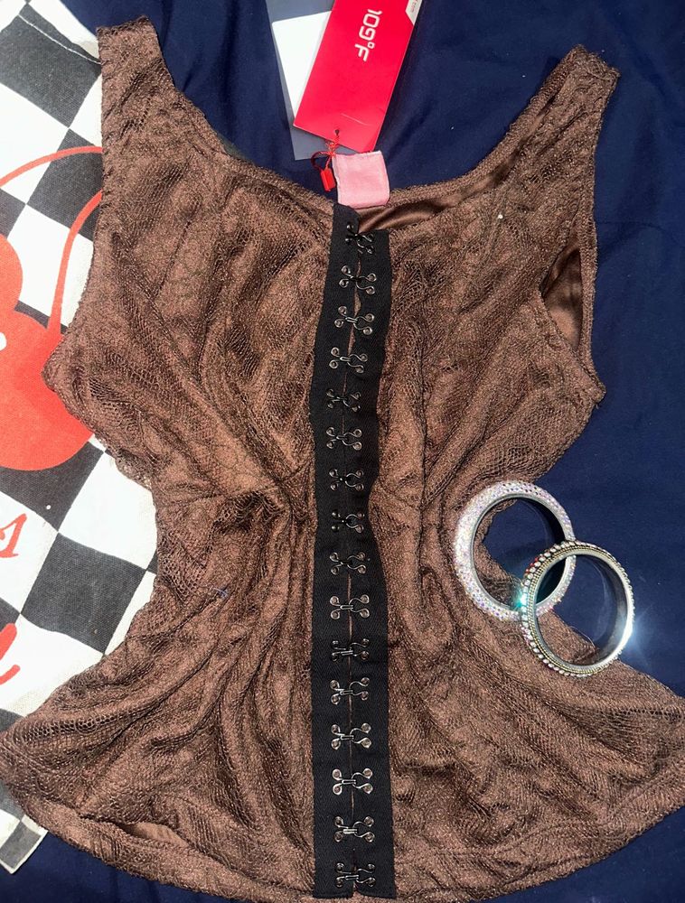 Sheer Lace Corset Top🌹