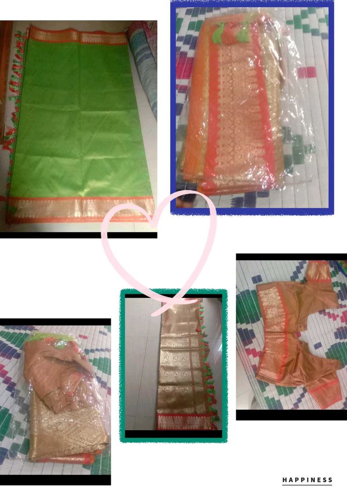 Beautiful pattu  Saree With new hand bag