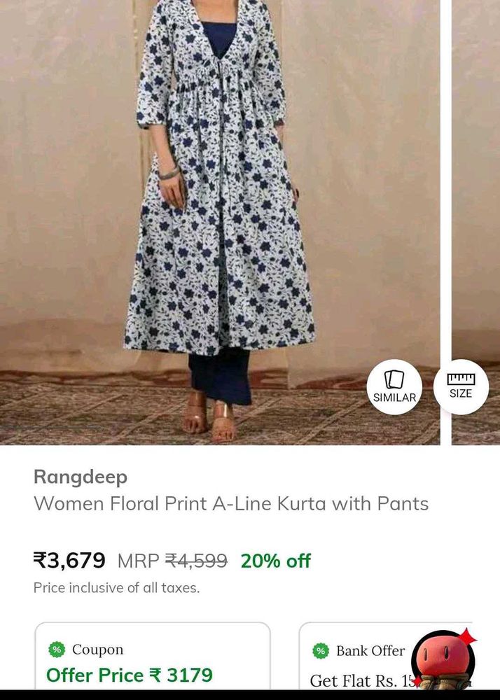 Rangdeep Women Floral Print Kurta Set